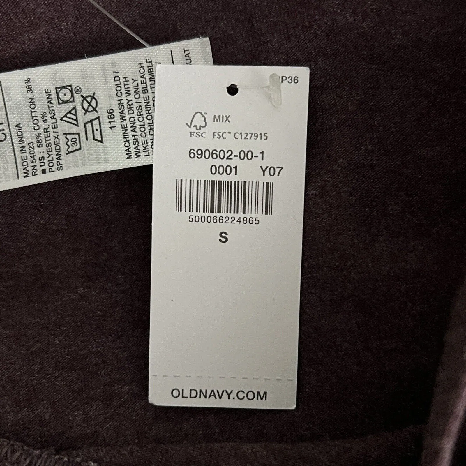 Old Navy Leggings Womens Small Purple Cropped Capri‎ Yoga Workout Athleisure - Image 6