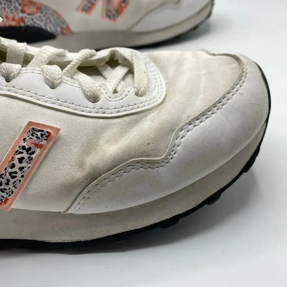 NEW BALANCE 515 v3 Leopard Floral Shoes Women's Size 7.5 Pink White Satin Girly - Image 4