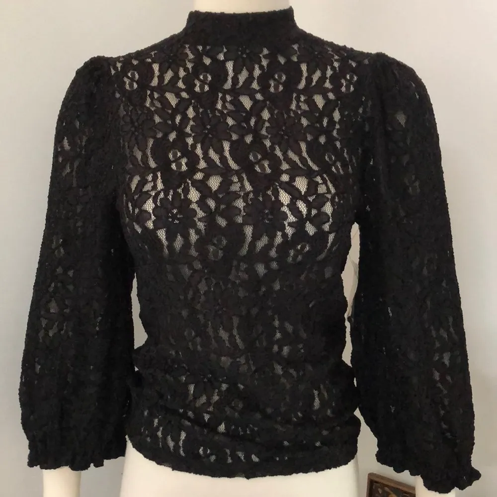 Free People Black Sweet Talker Top B-2 - Image 2