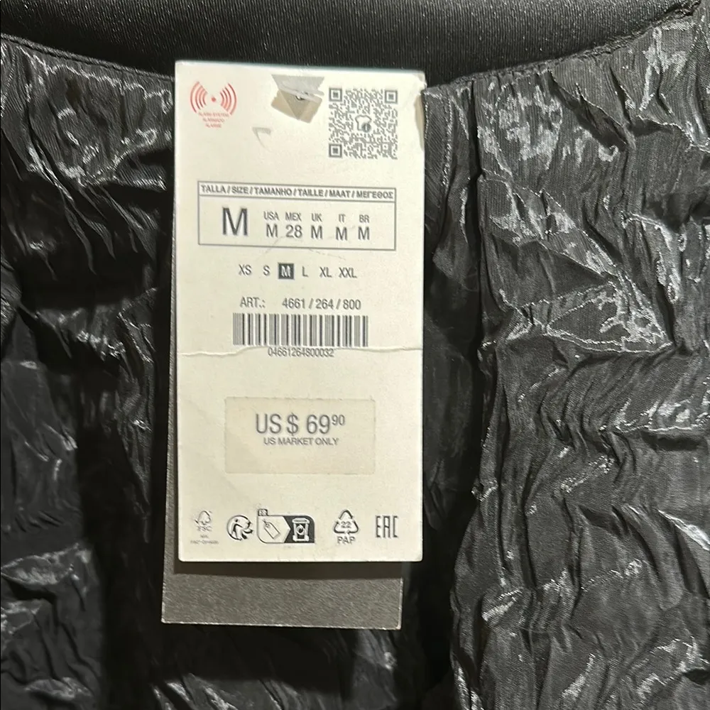 NWT ZARA BLACK ORGANZA BALLOON DRESS SPECIAL EDITION | Size Medium - Image 3