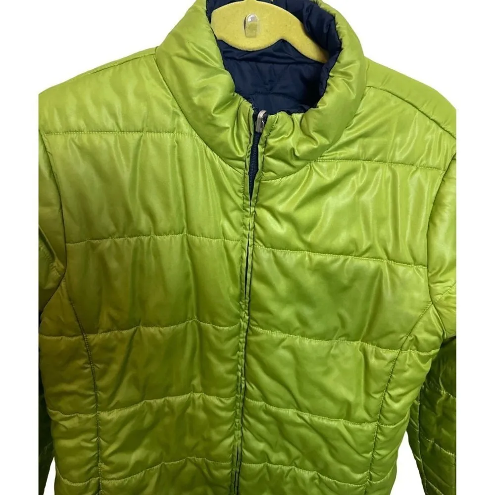 Faded Glory Reversible Puffer Jacket Green/Blue Size Lg Sku 2601AA - Image 8
