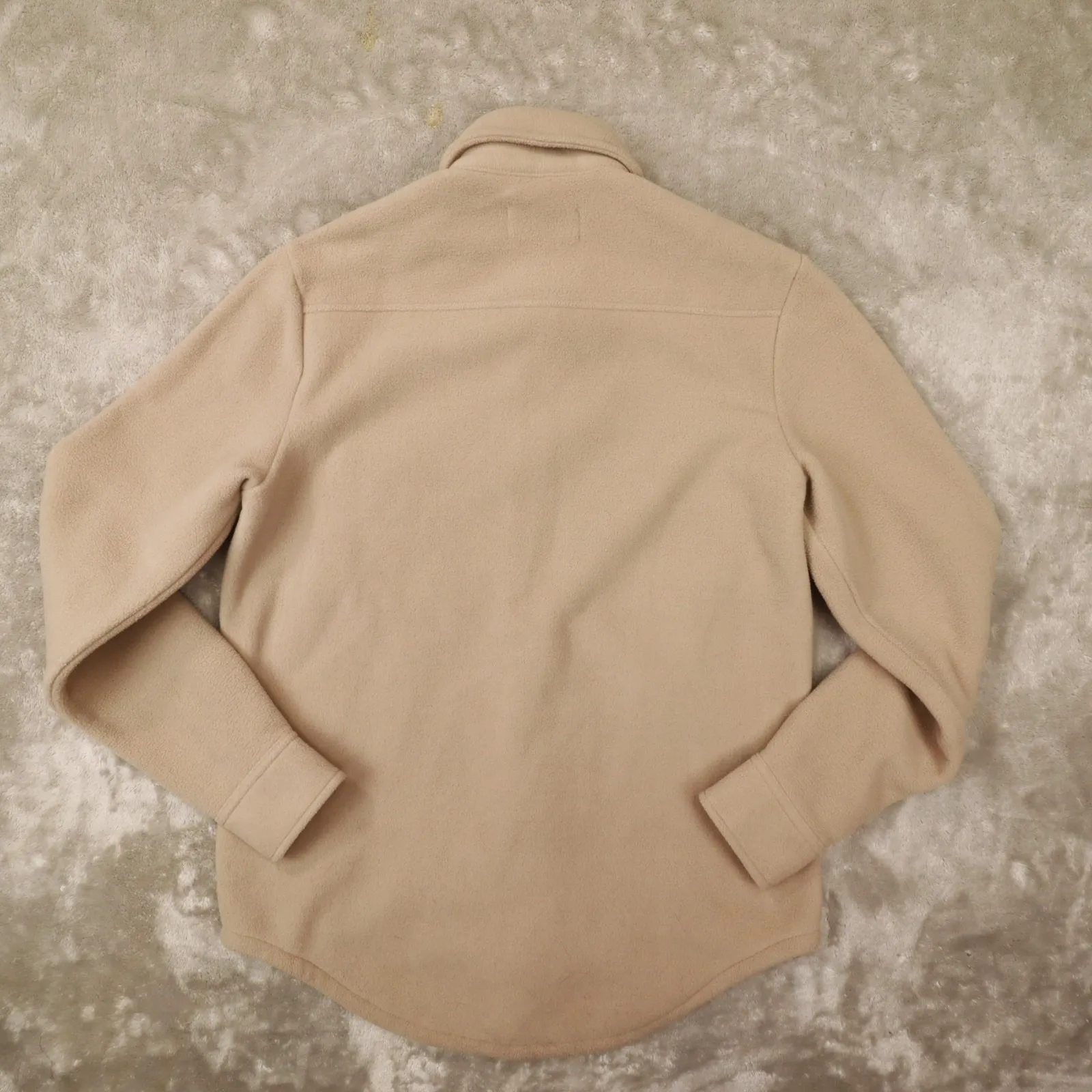 TNA Aritzia Beige Tan‎ Polar Shirt Jacket size XS Cozy Winter Outdoor - Image 4