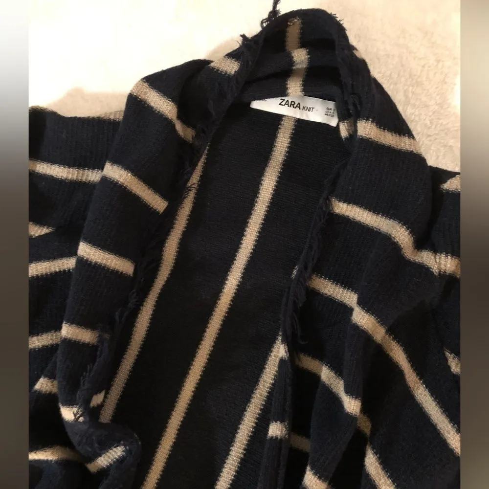 asymmetrical knit cardigan jacket, size small - Image 6