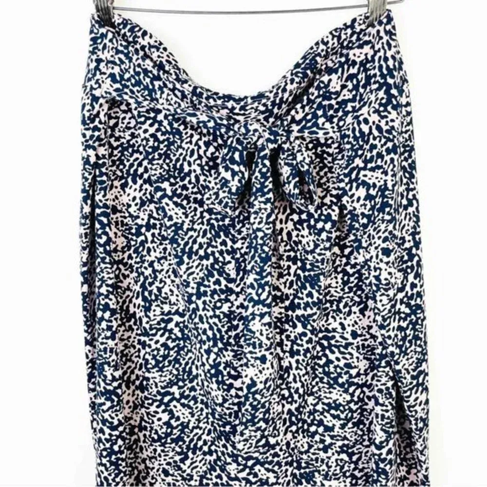 14th & UNION Purple Pink Leopard Print Midi Skirt‎ Size 3X - Image 6