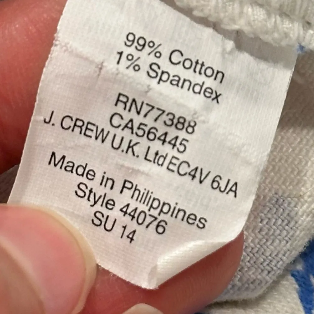 J. Crew Off White Blue‎ Floral Pattern Shorts - Image 5