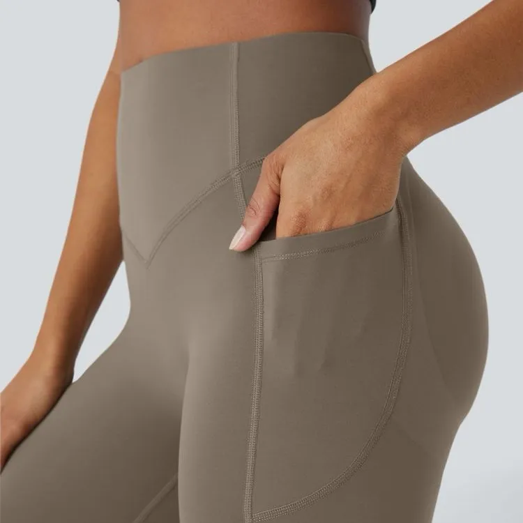 015HA.- High Waisted Scrunch Butt Lifting Tummy Control Pocket Shaping Leggings - Image 5