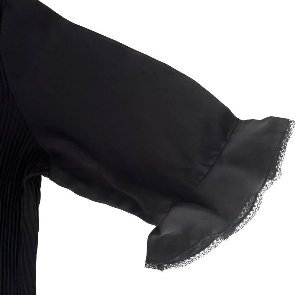 Maggie Barnes Womens Oversized Top Size 2X Stretch Accordion Pleat Romantic Goth - Image 7