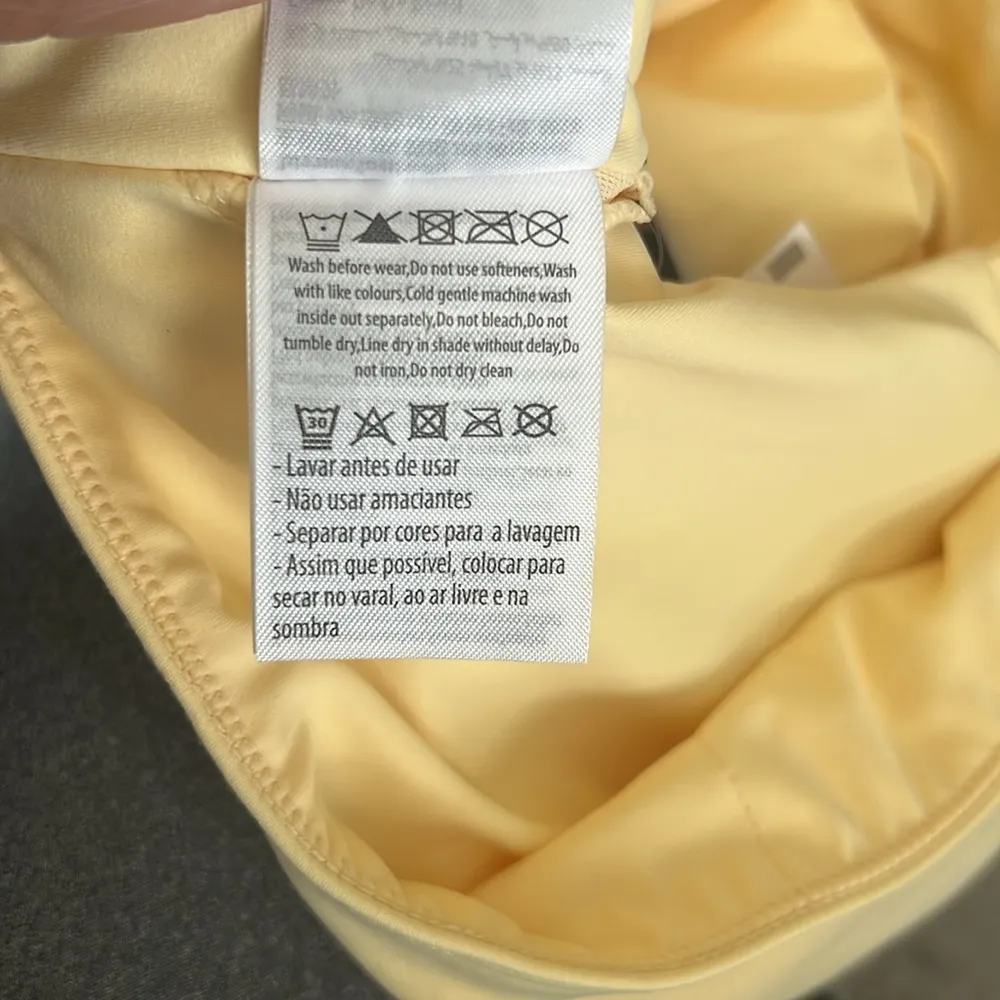 Cotton On Smoothing Cut Out Vestlette Top Yellow, Size S New w/Tag - Image 9