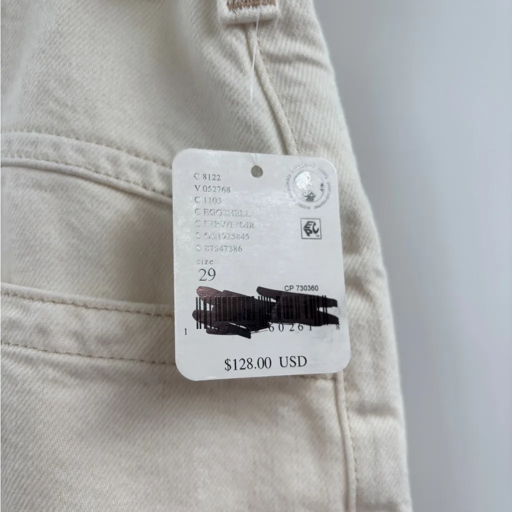 Free People We the Free Palmer Cuff Jean Eggshell - Image 5