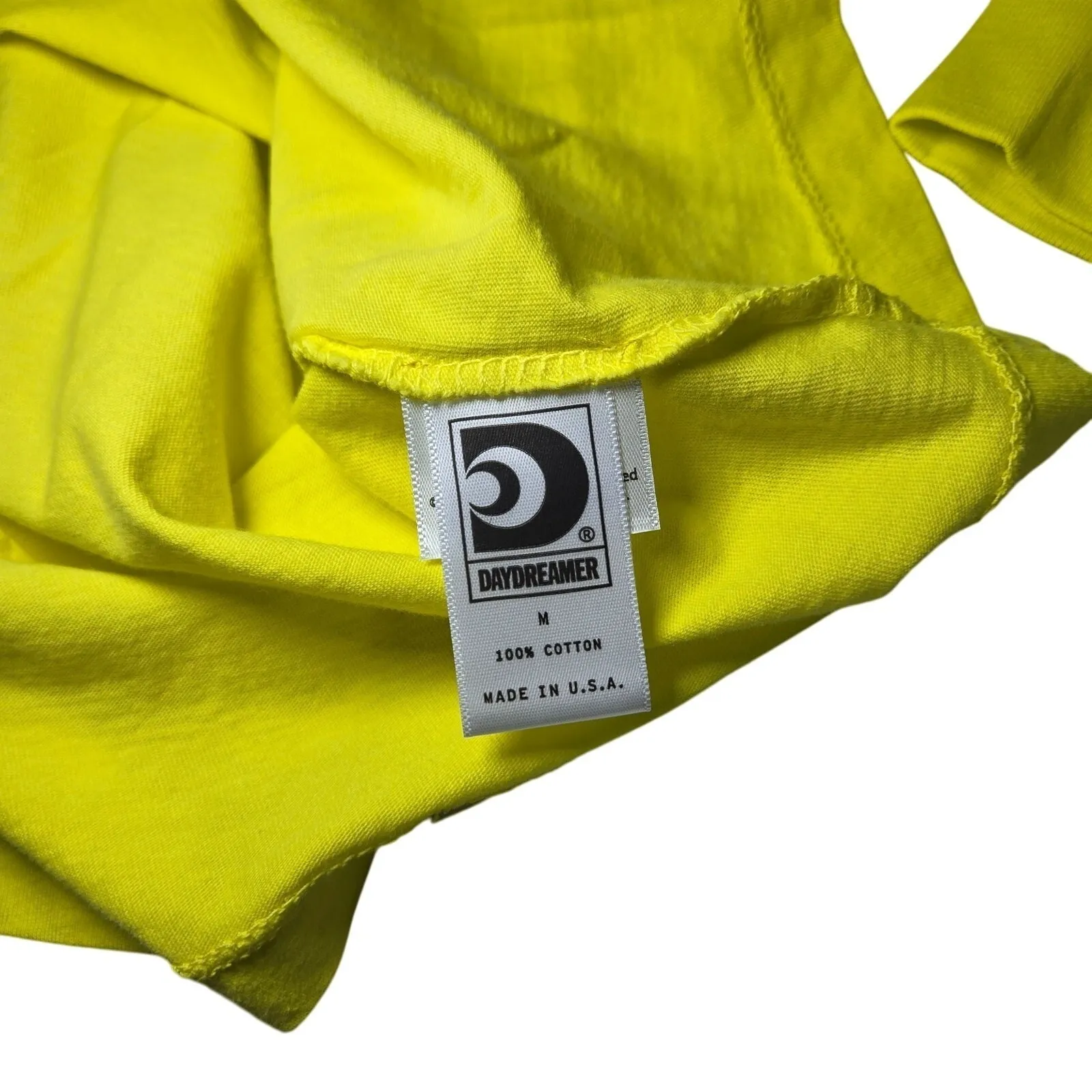 DAYDREAMER Def Leppard Hysteria Tour Long Sleeve T‎ Shirt Yellow Cotton M - Image 5