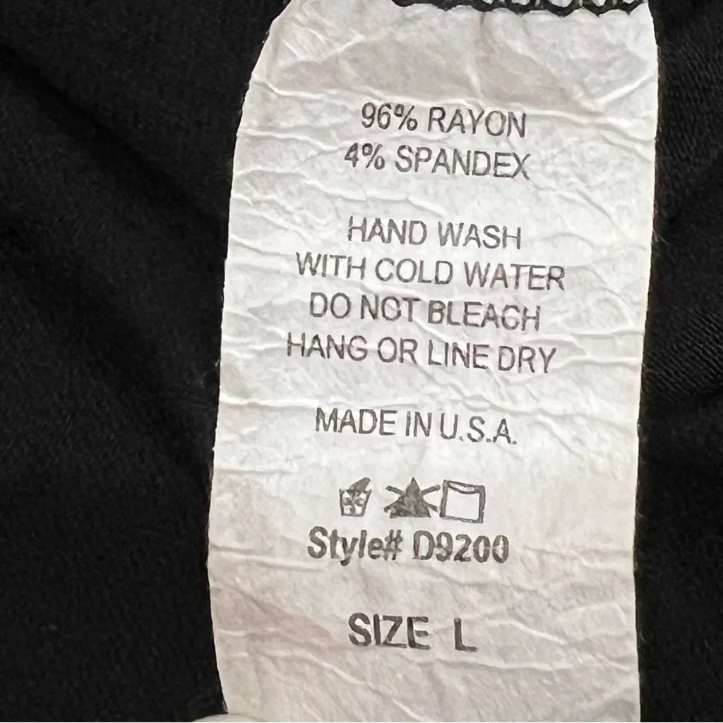 Red Lolly Black Tunic with Gold Sparkly Reindeer Size Large - Image 10