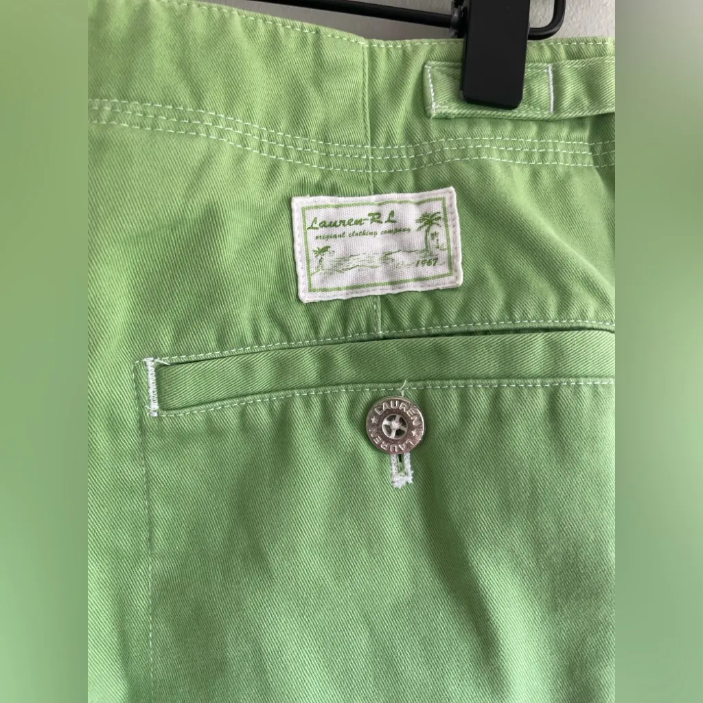 Ralph Lauren Lime Green Women's Bermudas - Image 6