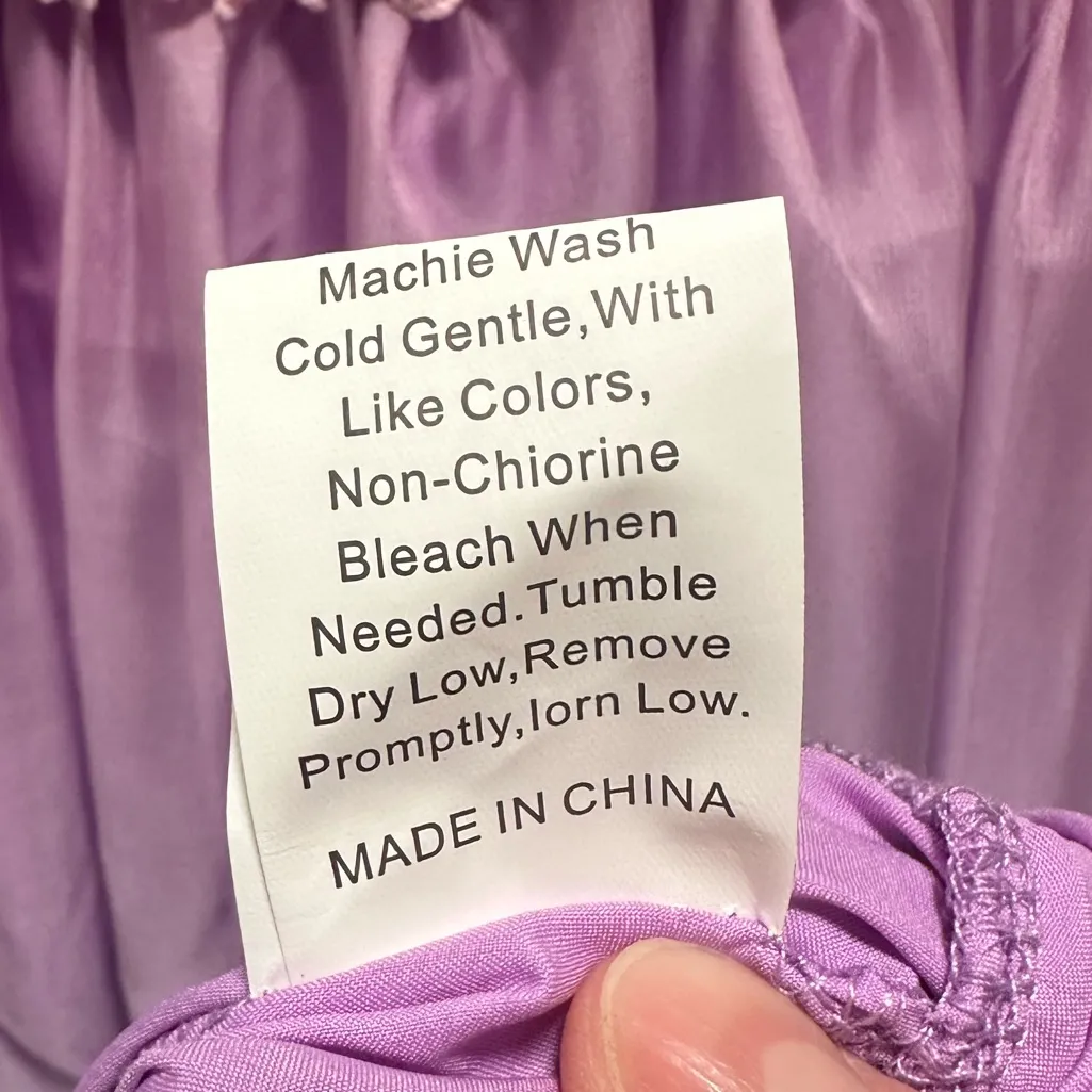 Boho Rainbow Fairy Pink Blue Ombre Gender Reveal Maxi Dress Sz S NWT see pics - Image 6