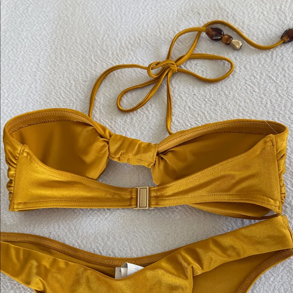 Zimmermann Wylie Halter Bikini orange. Size 0 US 4, $260 - Image 16