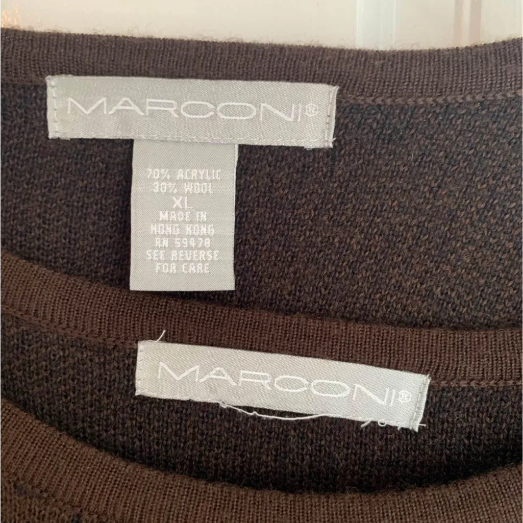 Most adorable vintage sweater set Brown Size XL - Image 4