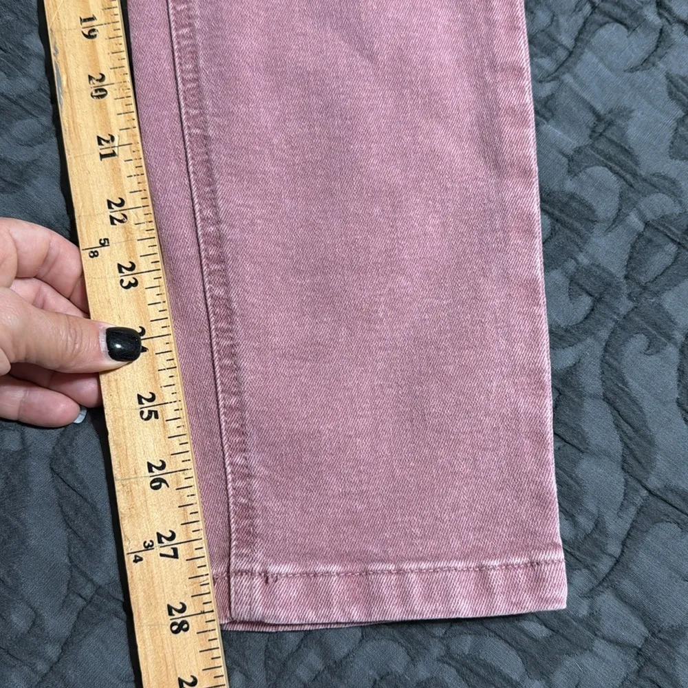 L.L. BEAN women’s 6 med/tall BeanFlex slim leg high rise jeans rose shadow new Pink - Image 12
