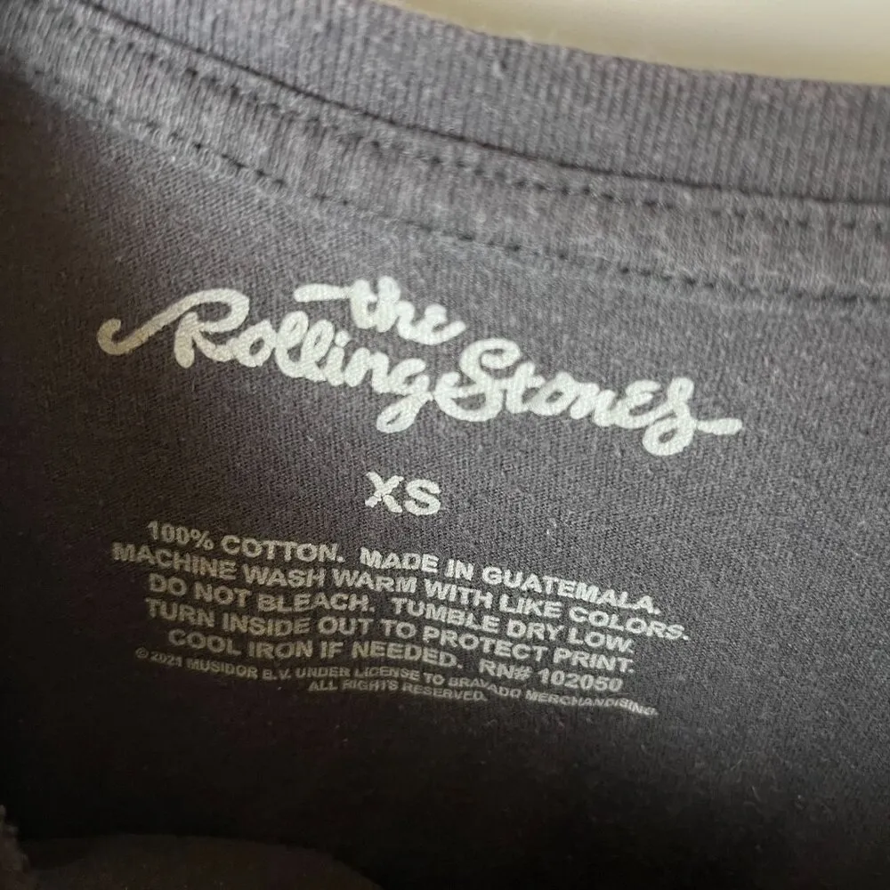 The Rolling Stones T Shirt Womens US Tour Gray XS Extra Small Band Graphic Tee - Image 4