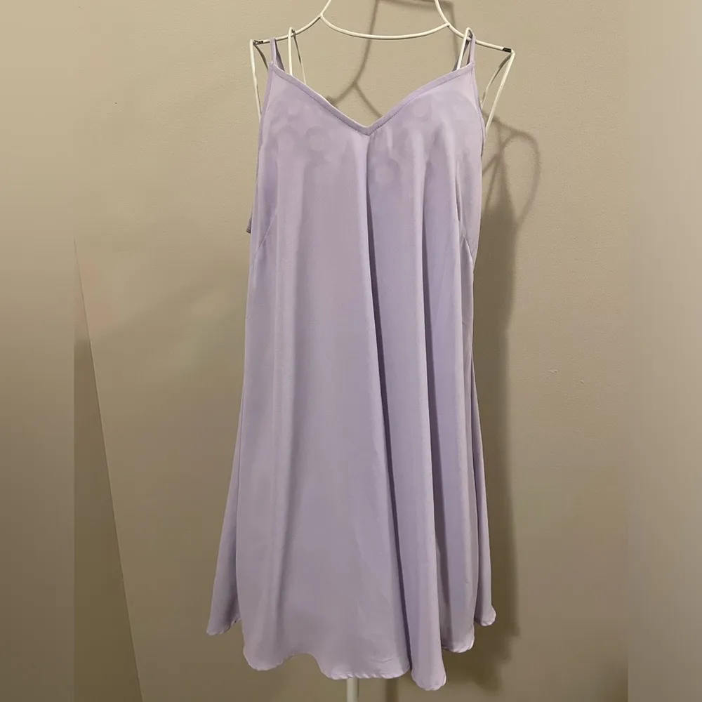 Lush Backless Spaghetti Strap Mini Relaxed-Fit V-Neck Sun Dress - Image 6