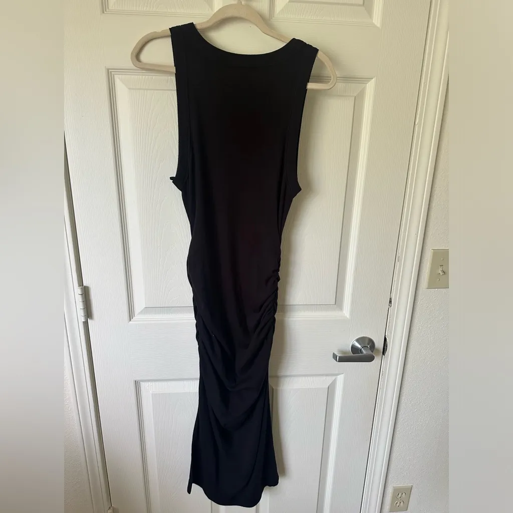 Michael Stars Black Asymmetrical One Shoulder Dress - Image 5