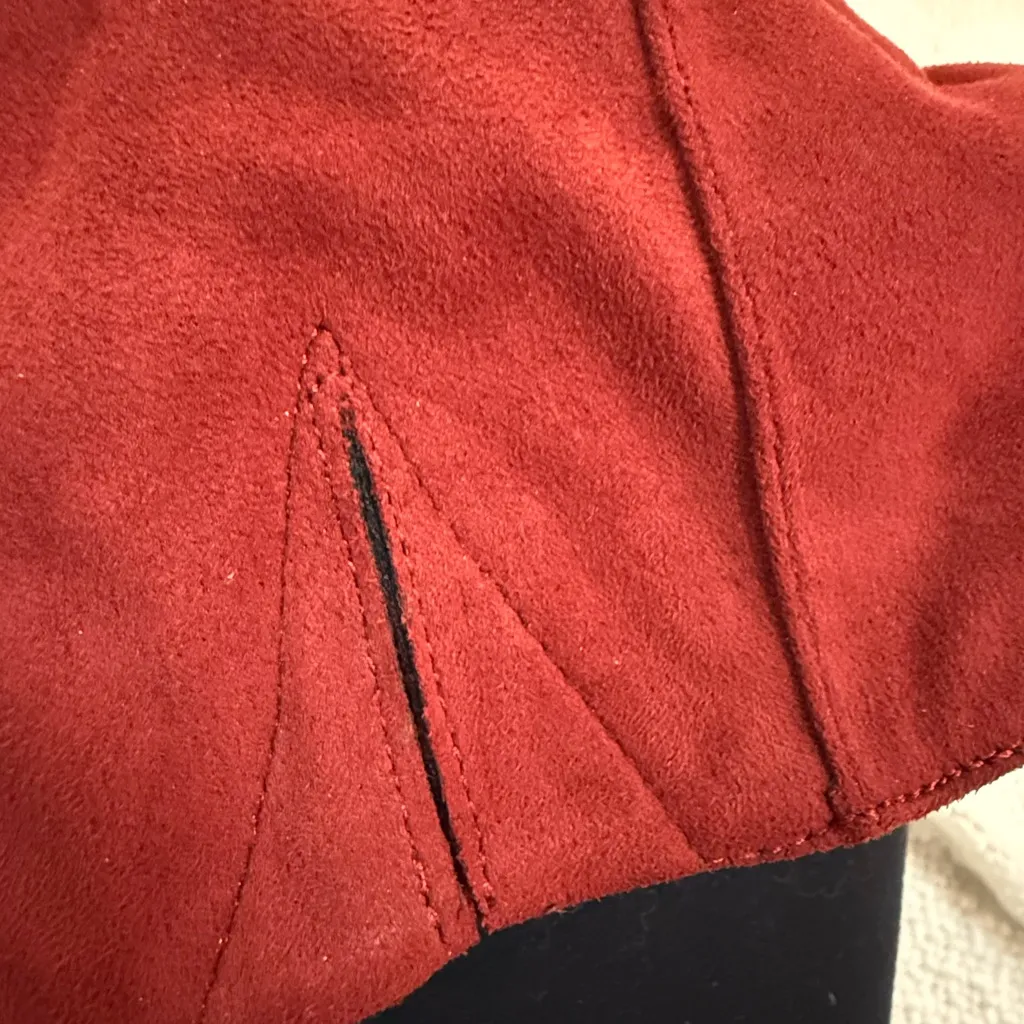 Elegant Red Over the Knee Boots Size 6 - Image 6