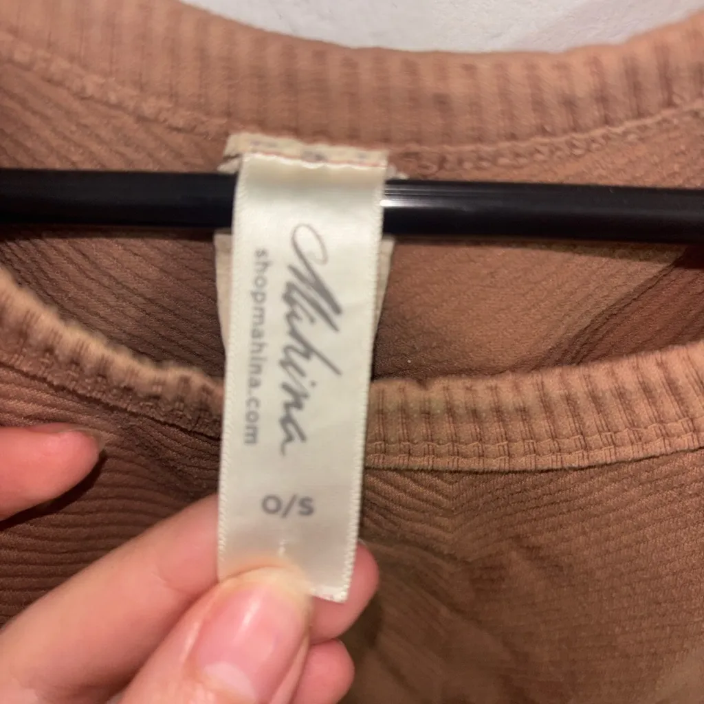 Mahina Tan Ribbed Women's Tank Top - Image 2