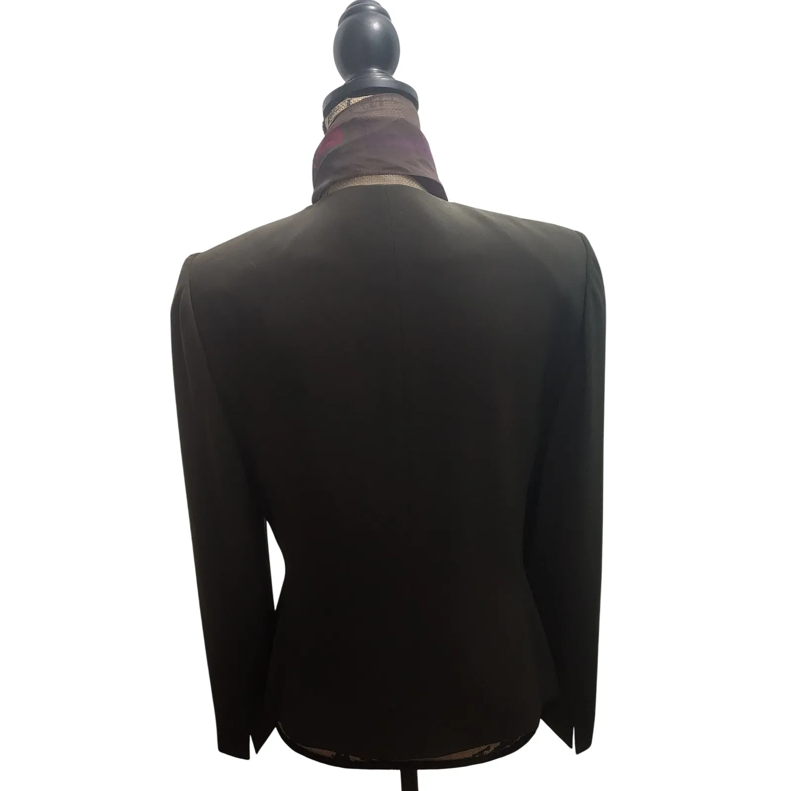 Kasper Petite Dress Suit Set Blazer Skirt Olive Green Business Career Size 10 - Image 9