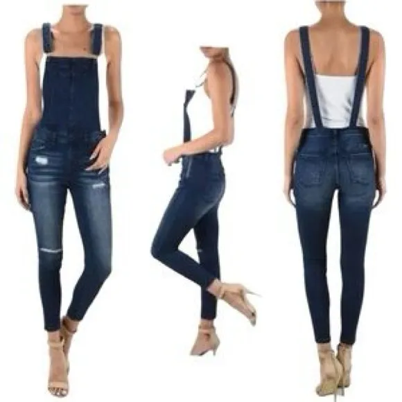 KanCan Overalls S Blue Size 10 - Image 2