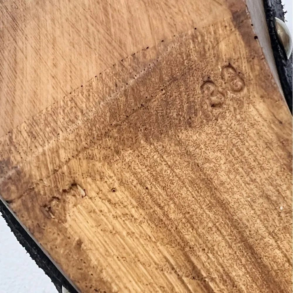 Eric Michael Black Wood Gigi Clog Sandals - Image 9