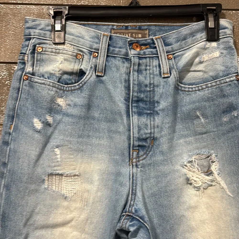 Point Sur by J Crew slouchy boyfriend butterfly Jean size 26 - Image 2