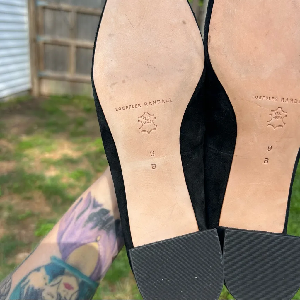 Loeffler Randall Nerine Mid Heel Pump Black Suede size‎ 9 - Image 11