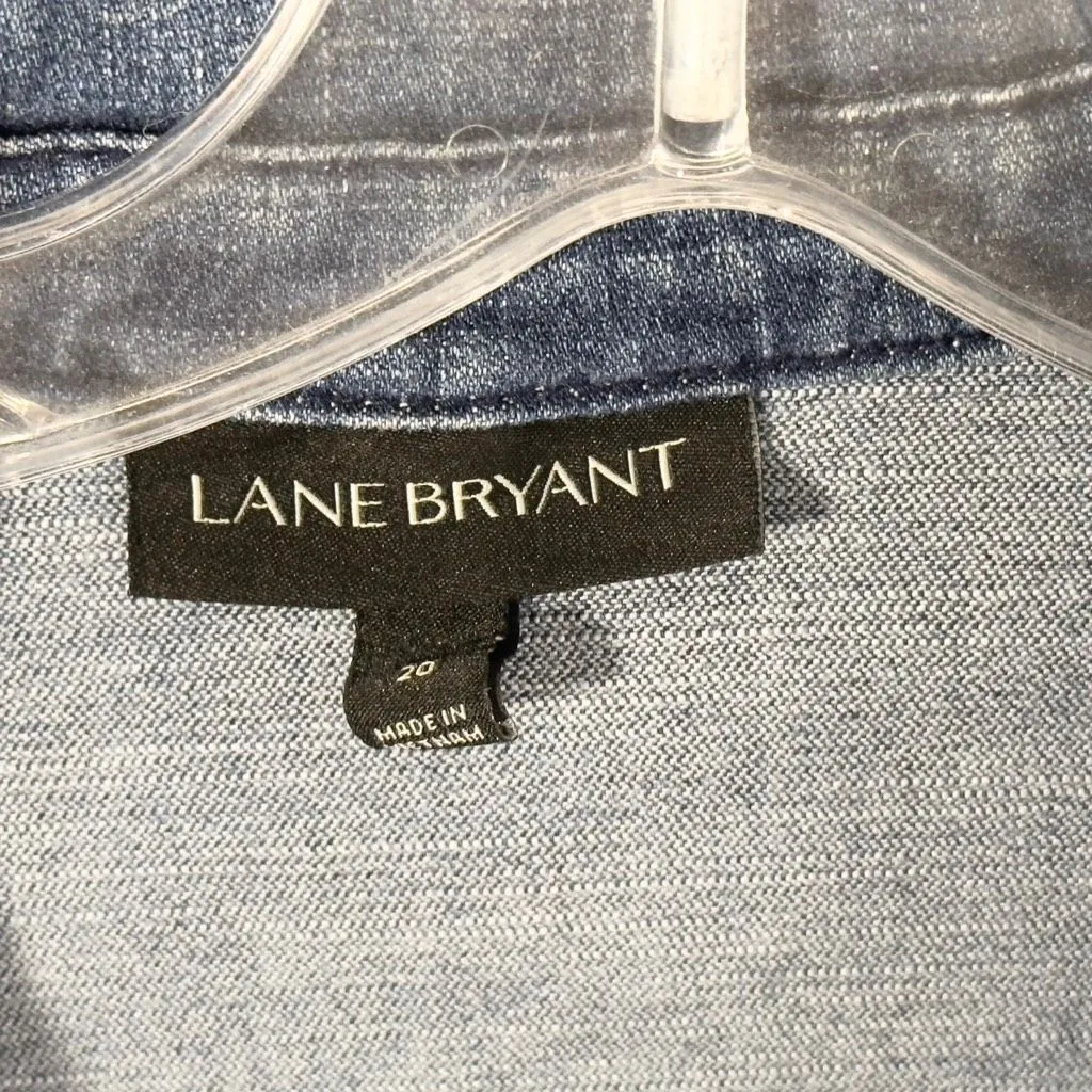 Taylor Swift Denim Vest Custom Embroidered Red Album Lane Bryant Blue‎ 188 - Image 8