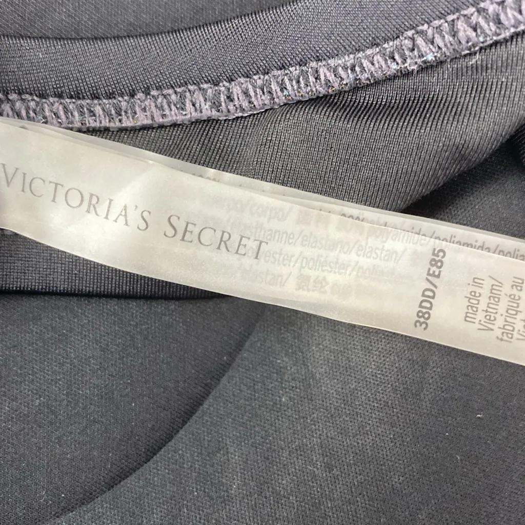 Victoria’s Secret Black Padded Contour Bikini Swim Bathing Suit Top 38DD - Image 4