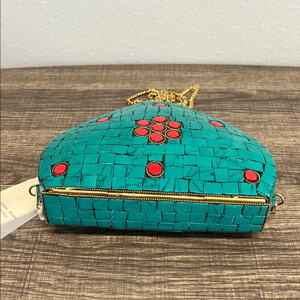 Antik Kraft | Metal Mosaic Purse with Crossbody Strap ✨ - Image 7