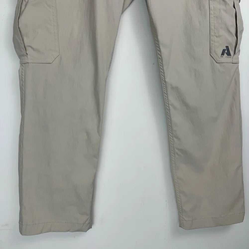 Eddie Bauer Womens Guide Ripstop Cargo Ankle Pants Sz 12 Beige Tan - Image 10