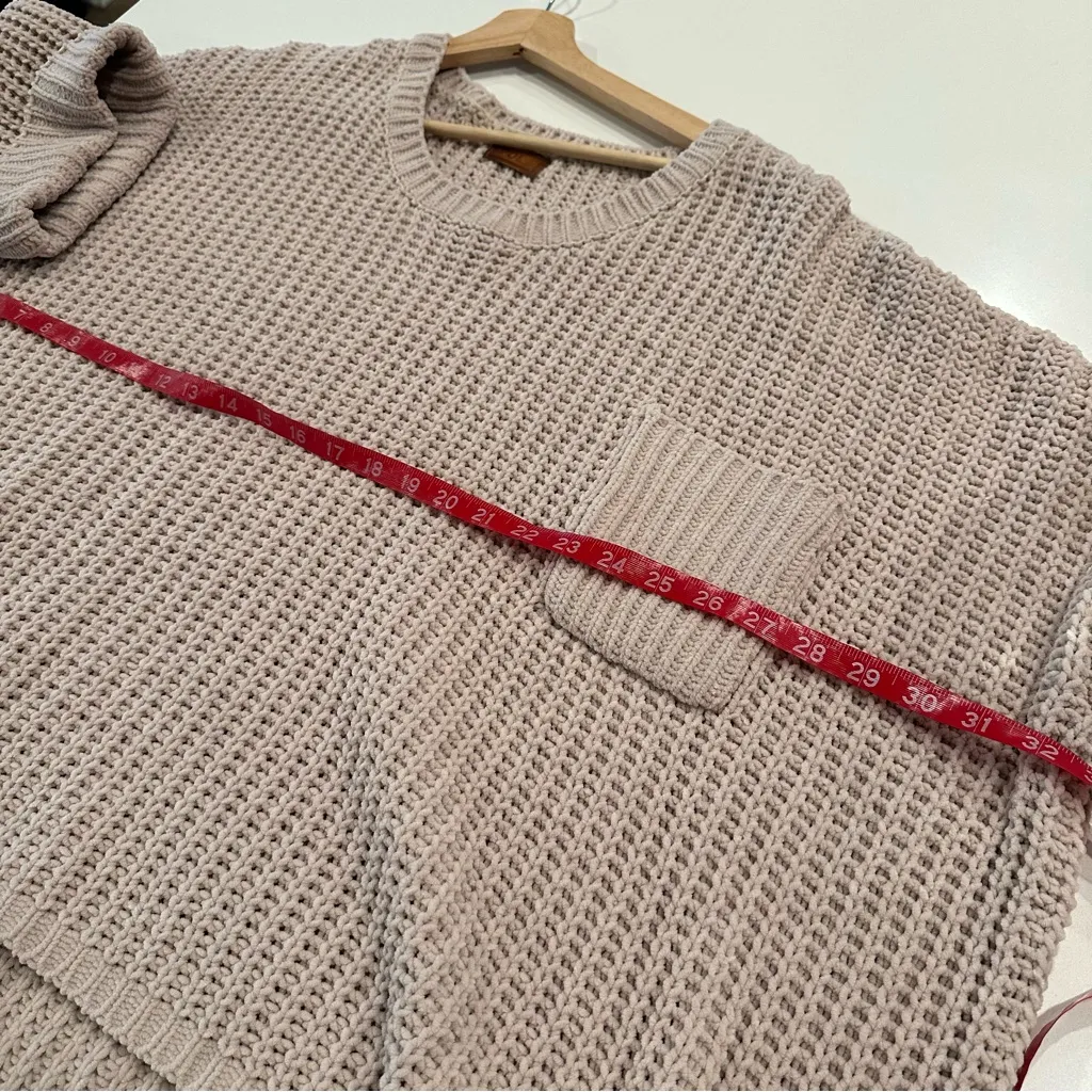 Chunky Chenille Oversized Knit Sweater Size Large - Image 4