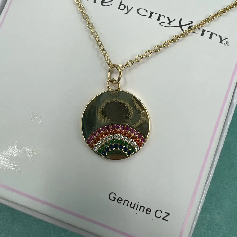 Rainbow Pendant Necklace - Image 4
