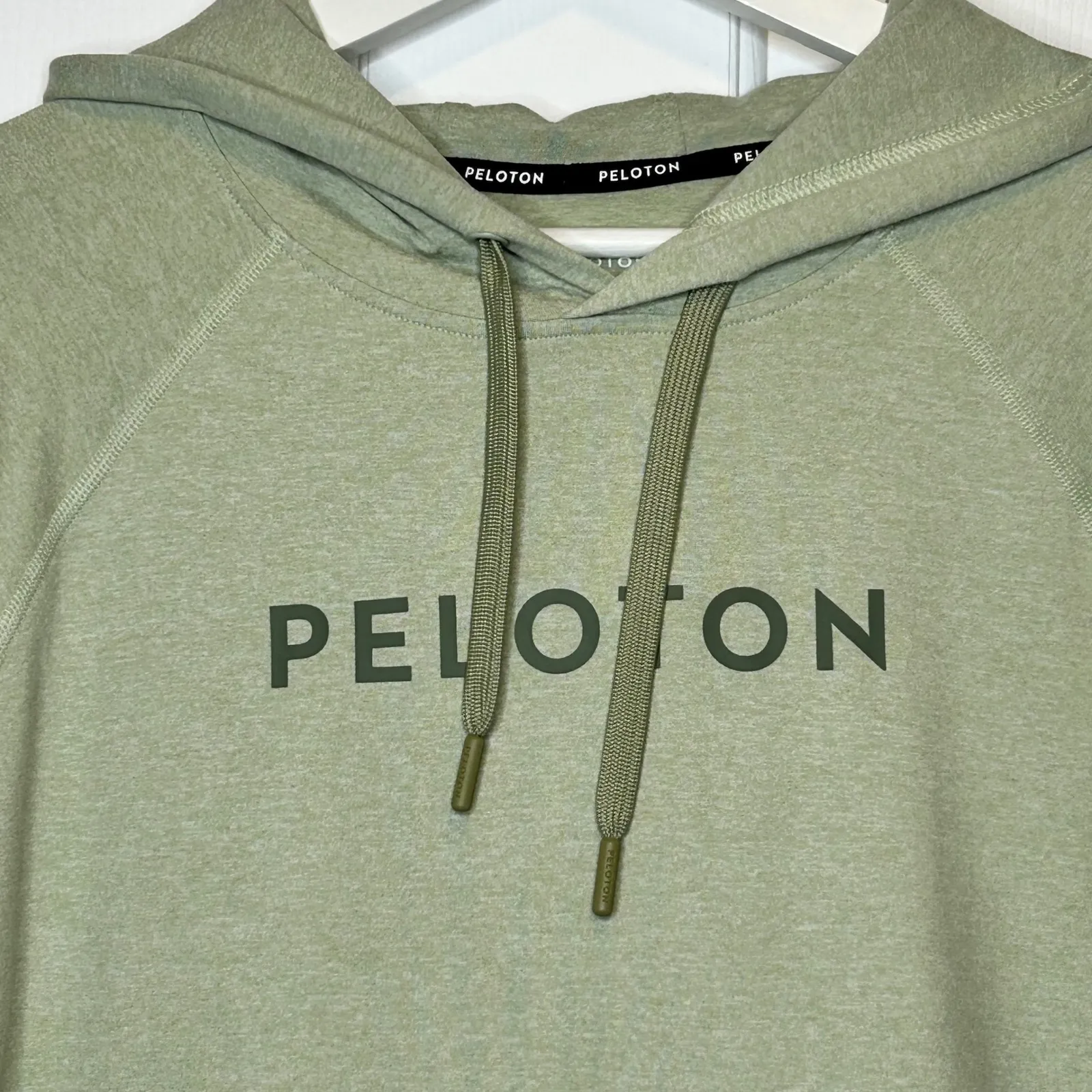 PELOTON DreamBlend Sage Green Hoodie Sweatshirt Pullover Size M - Image 2