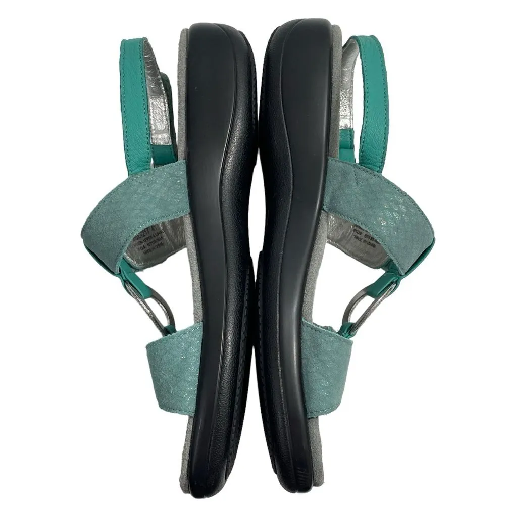 Alegria Sandal Julie Metallic Aqua Slingback Women’s Shoes Size US‎ 10 | EU 40 - Image 4