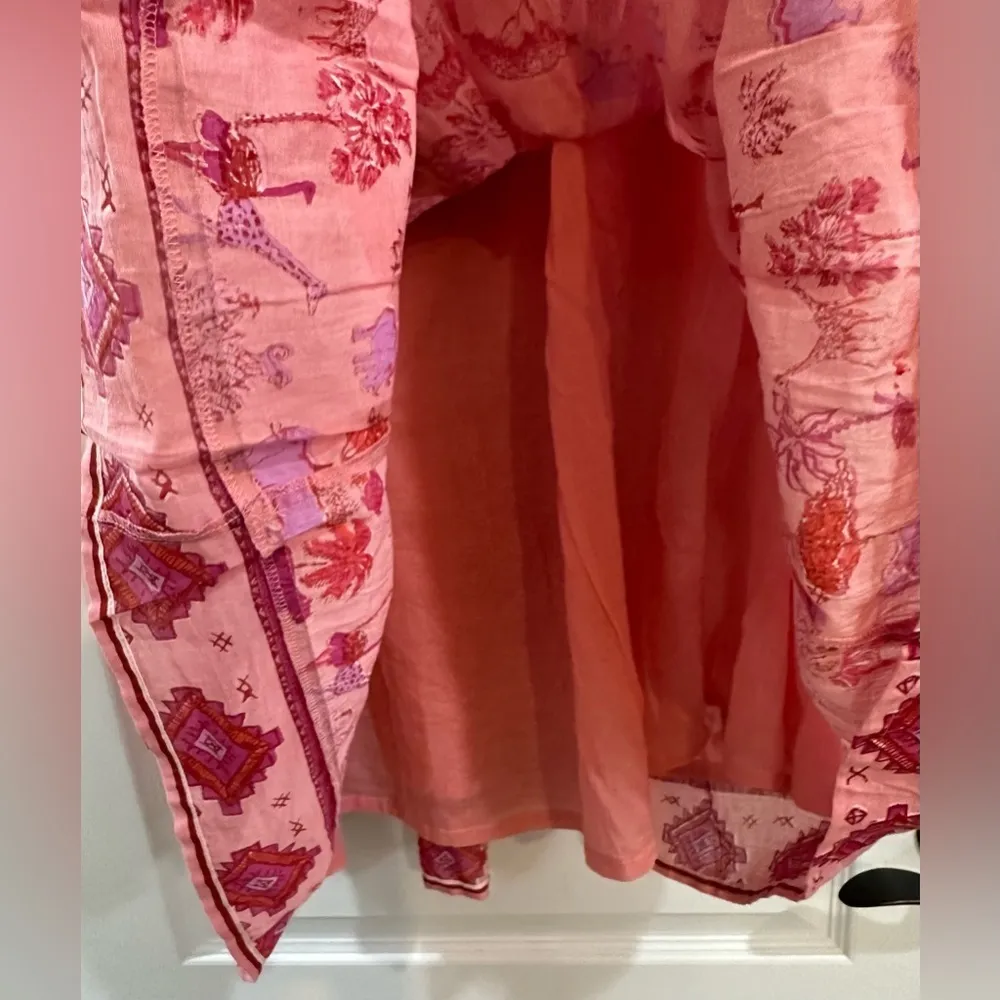 NWT Ro’s Garden size Large Pink Safari Vacation Dress Anthropologie - Image 7