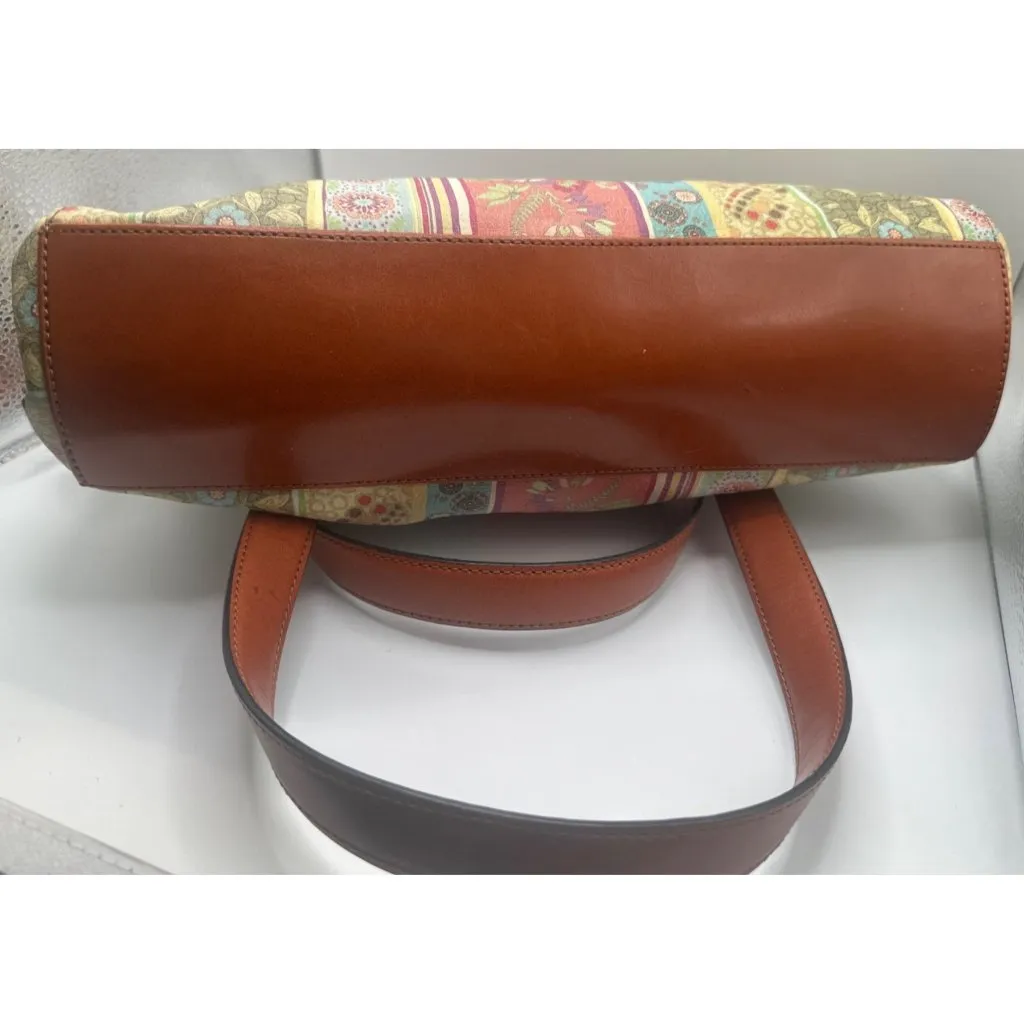 Fossil Colorado Leather Floral Shoulder Bag, Retired, Leather Straps & Key - Image 5