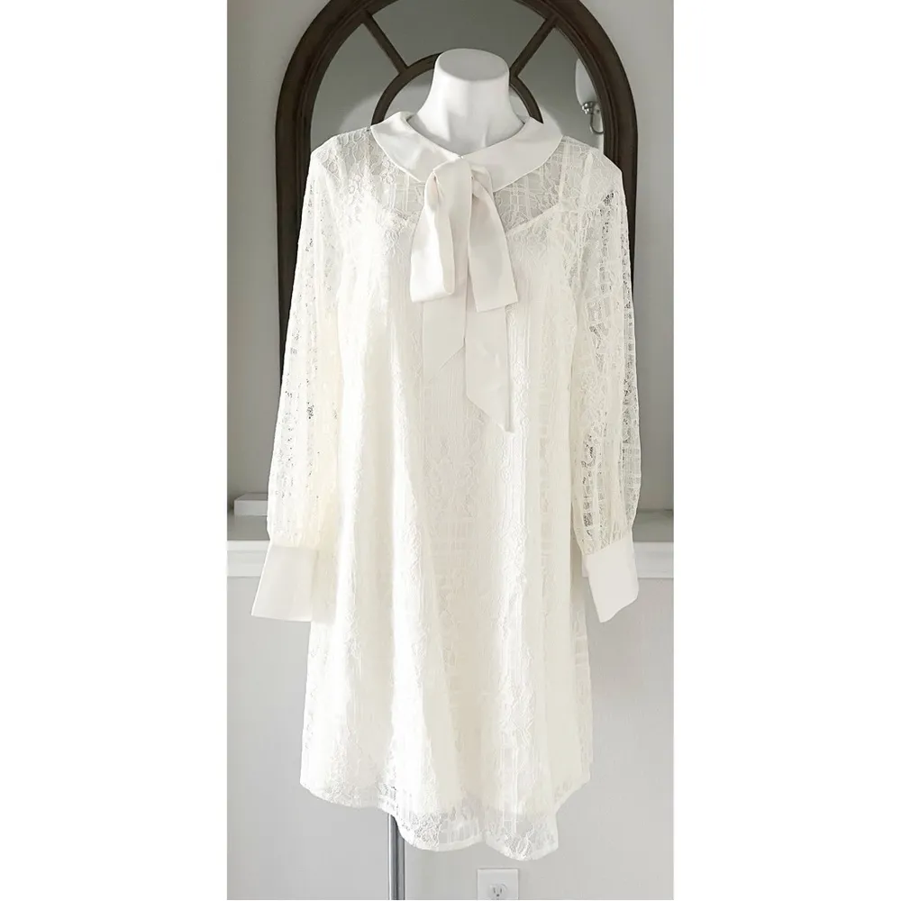 NEW ModCloth Honeymoon Maven Shift Dress in Ivory, Plus Size 1X New w/Tag $159 - Image 6