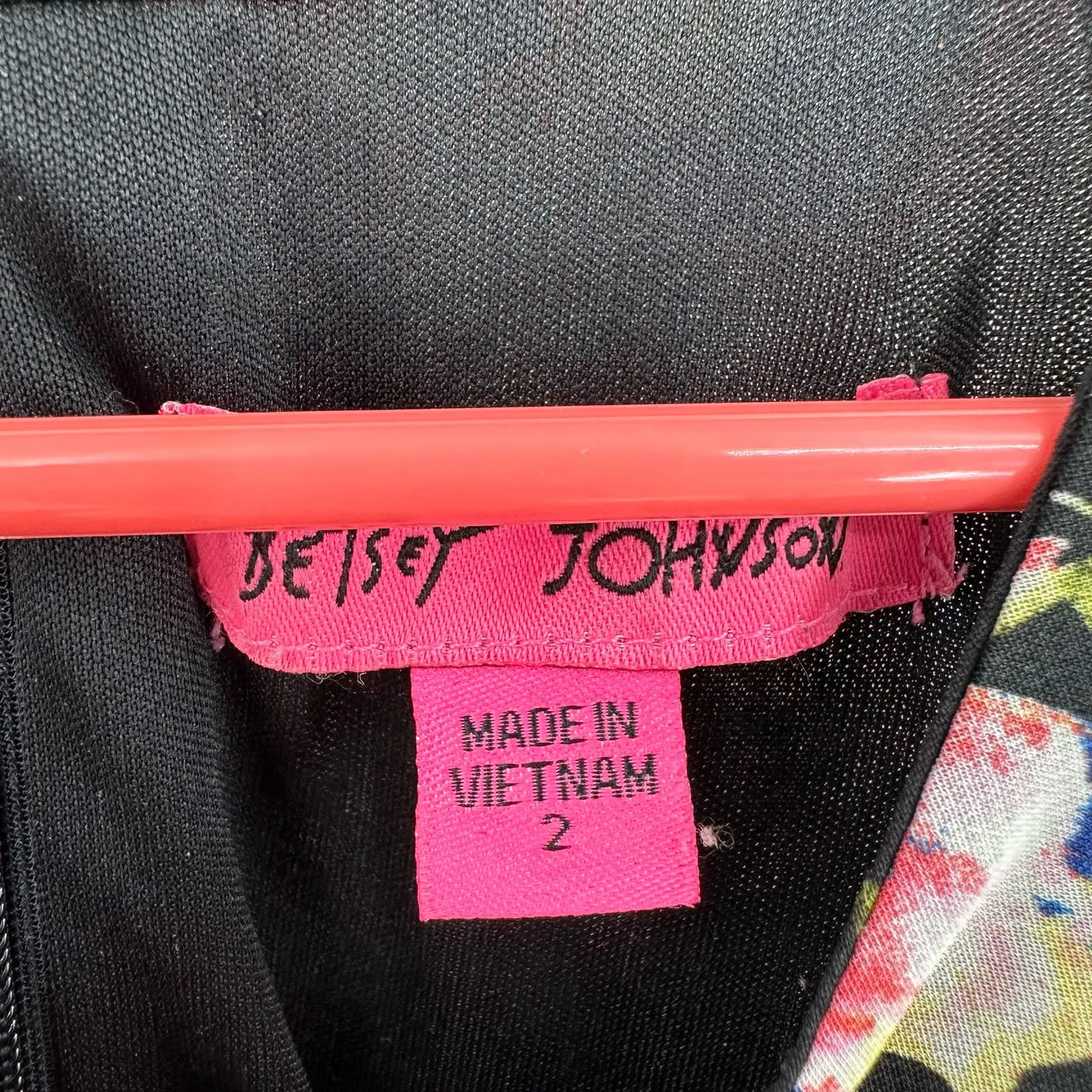 Betsey Johnson size‎ 2 sleeveless floral swing dress hidden rear zip lined - Image 7