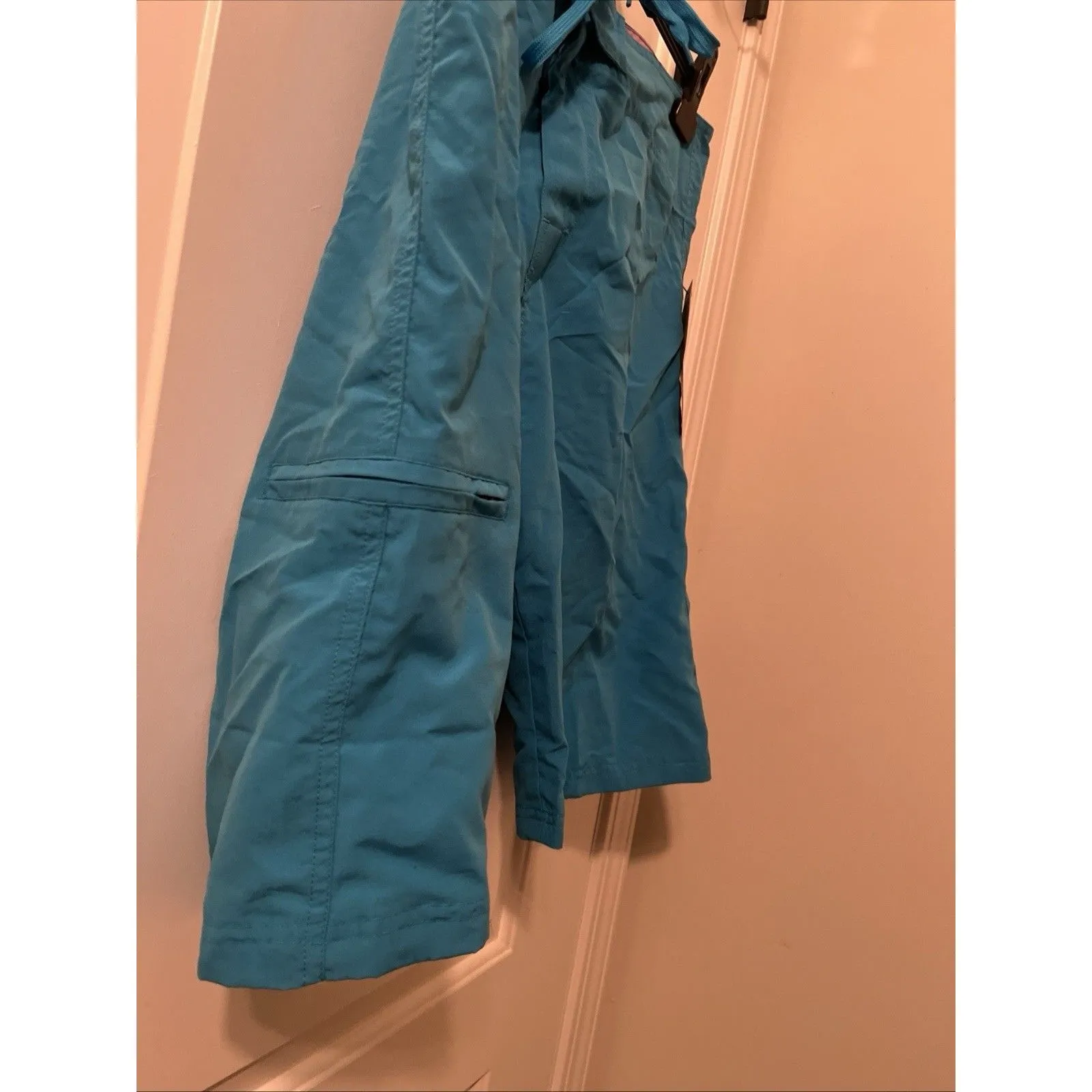 Nina Capri Women's Size 12 Turquoise Blue Board Shorts Drawstring - Image 12