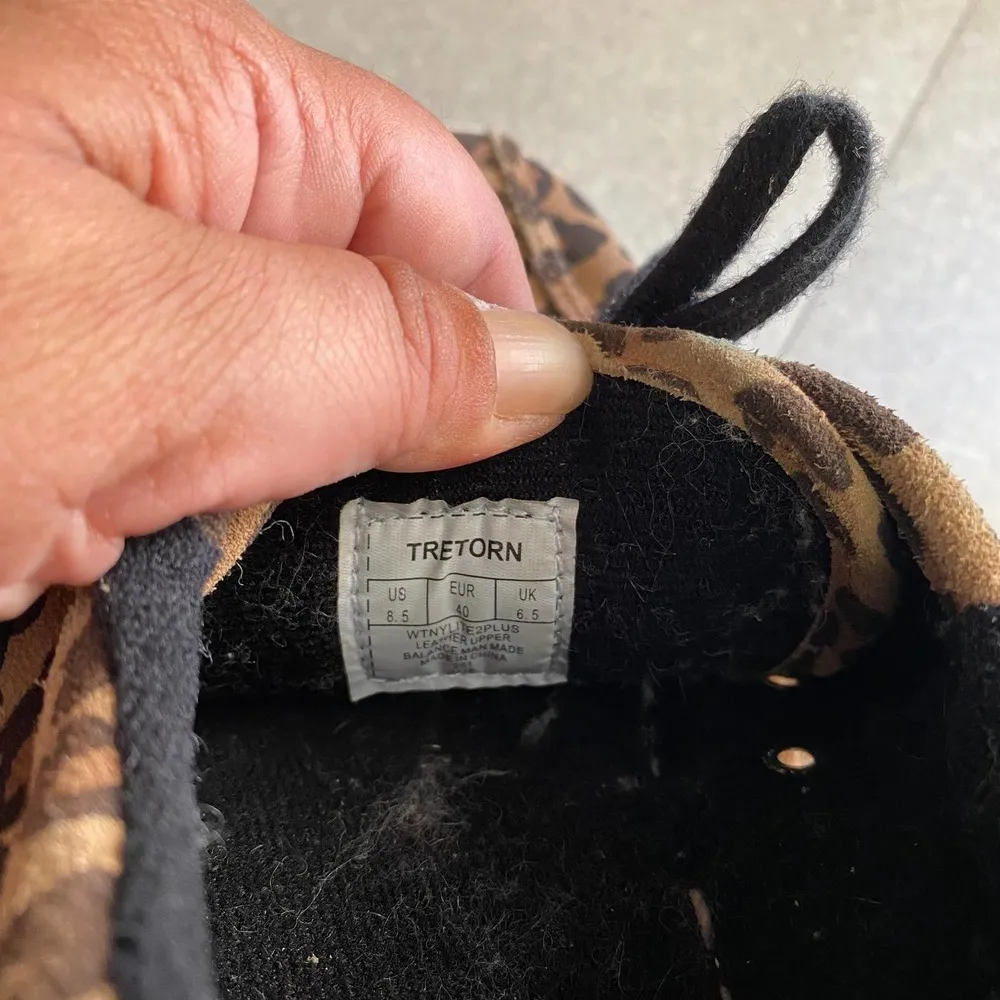 Tretorn Nylite 2 Plus Leather Leopard Print Streetwear Preppy Y2k Sneake… - Image 10