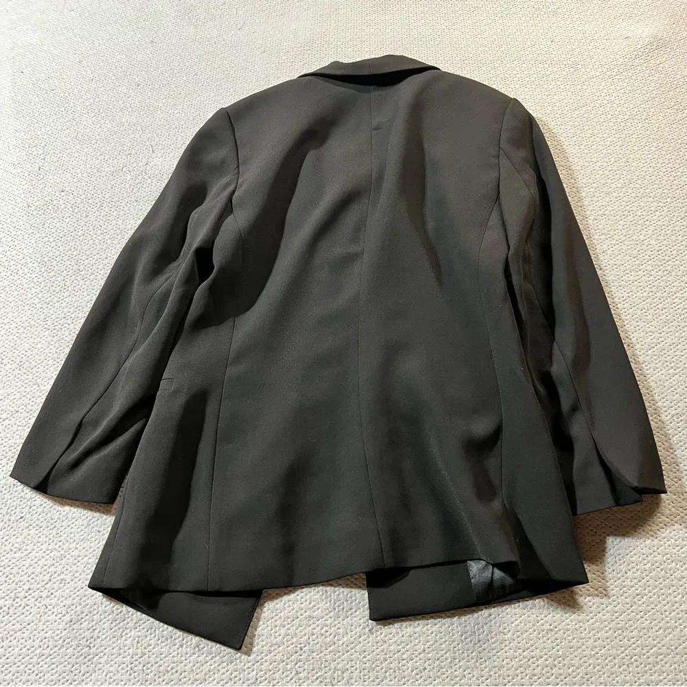H&M Women’s Black 3/4 Sleeve Blazer Size 0 EUC Career Work Office Professional - Image 5