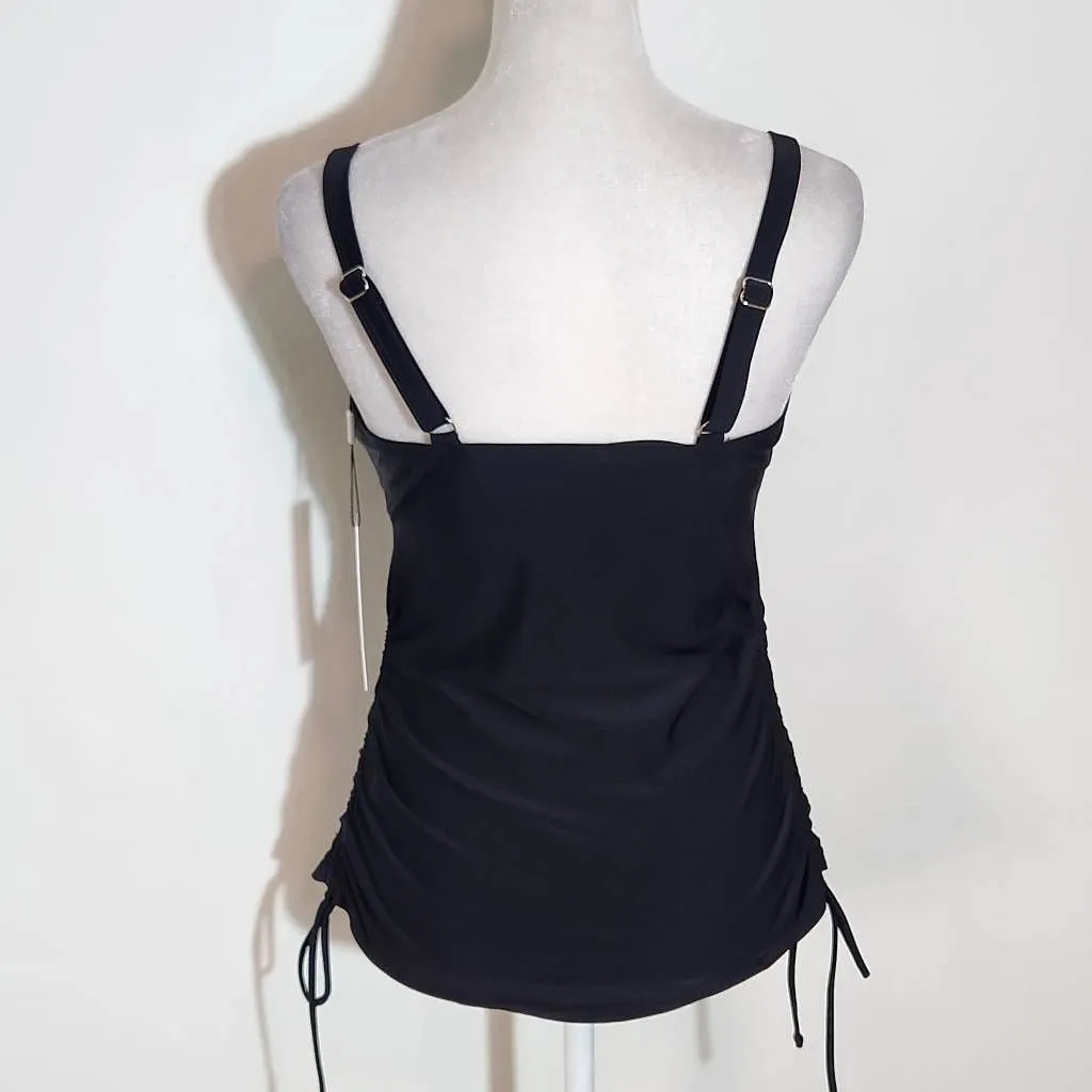 Kate Kasin Black Print Tankini Swimsuit with Matching Bottoms NWT Size Medium - Image 10