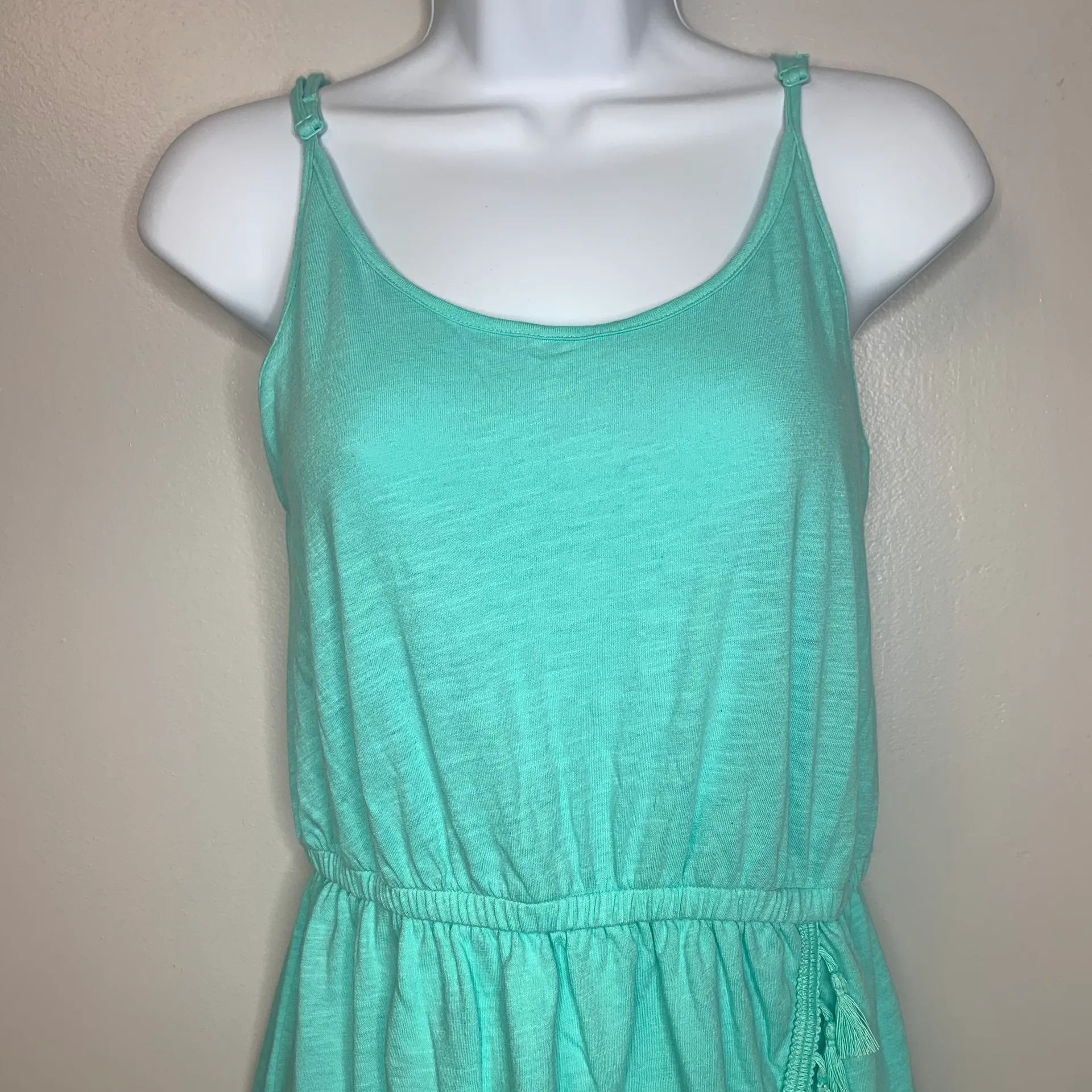 Victoria’s Secret Teal Tassel Swim Coverup Dress - Image 4