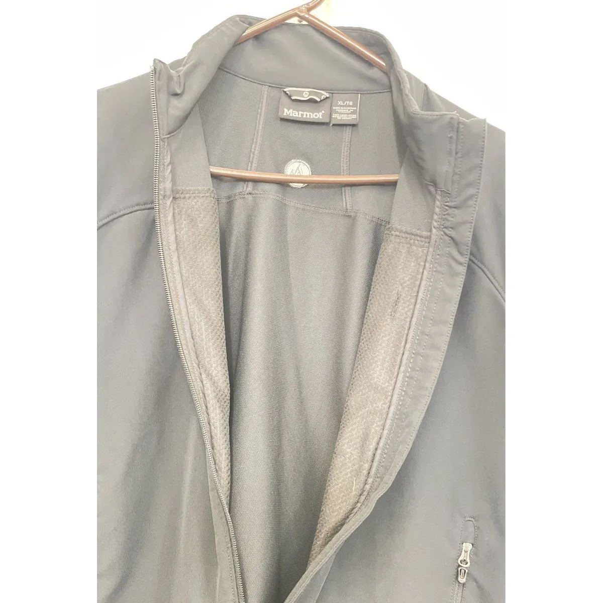 Marmot Jacket Womens Black Softshell Zip Outdoor Hiking Lightweight - Size XL - Image 3