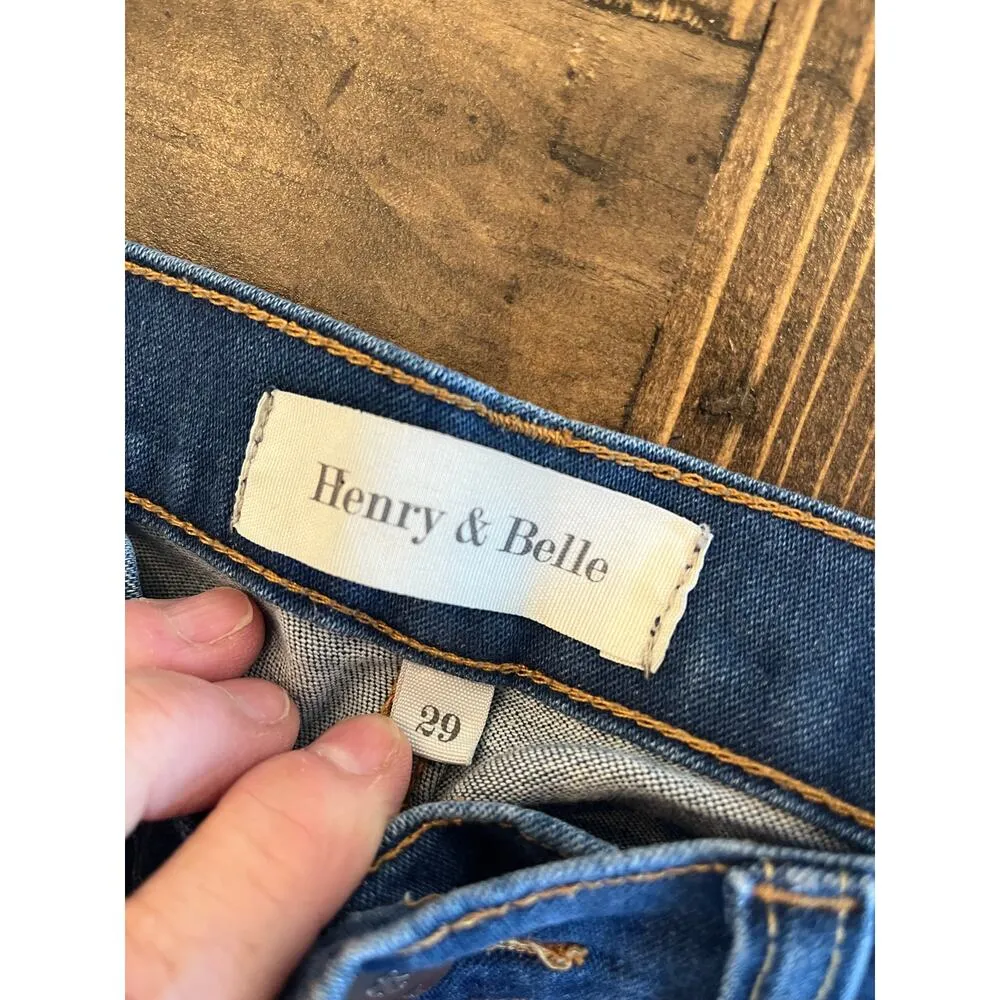 Henry & Belle Jeans Capri Women 29 Stretchy Comfy Casual Spring Summer Vacation Blue - Image 2