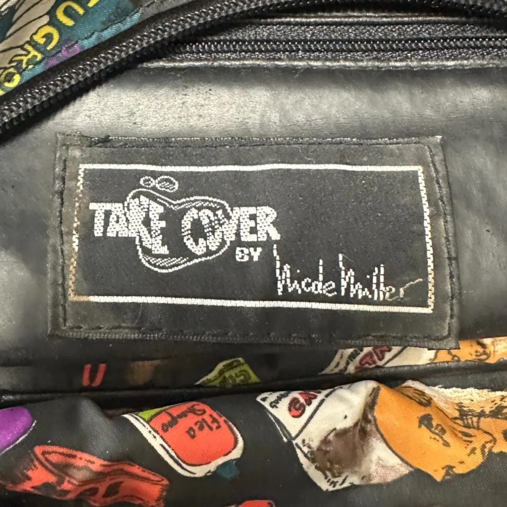 RARE Take Cover x Nicole Miller VINTAGE Y2K Animal Pets Shoulder Tote Duffle Bag - Image 2